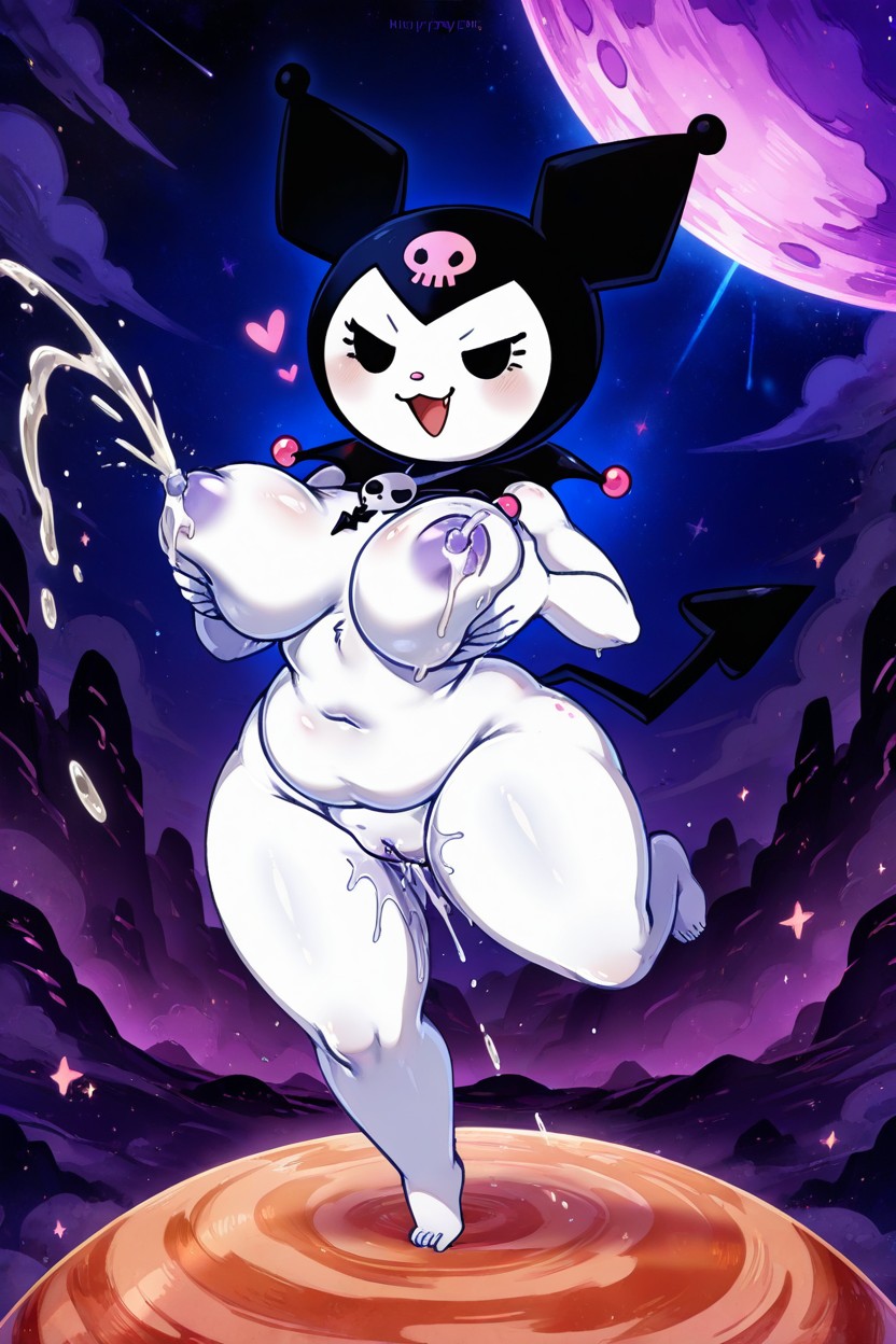 Dot Eyes, Pussy, Open Mouth Furry AI Porn