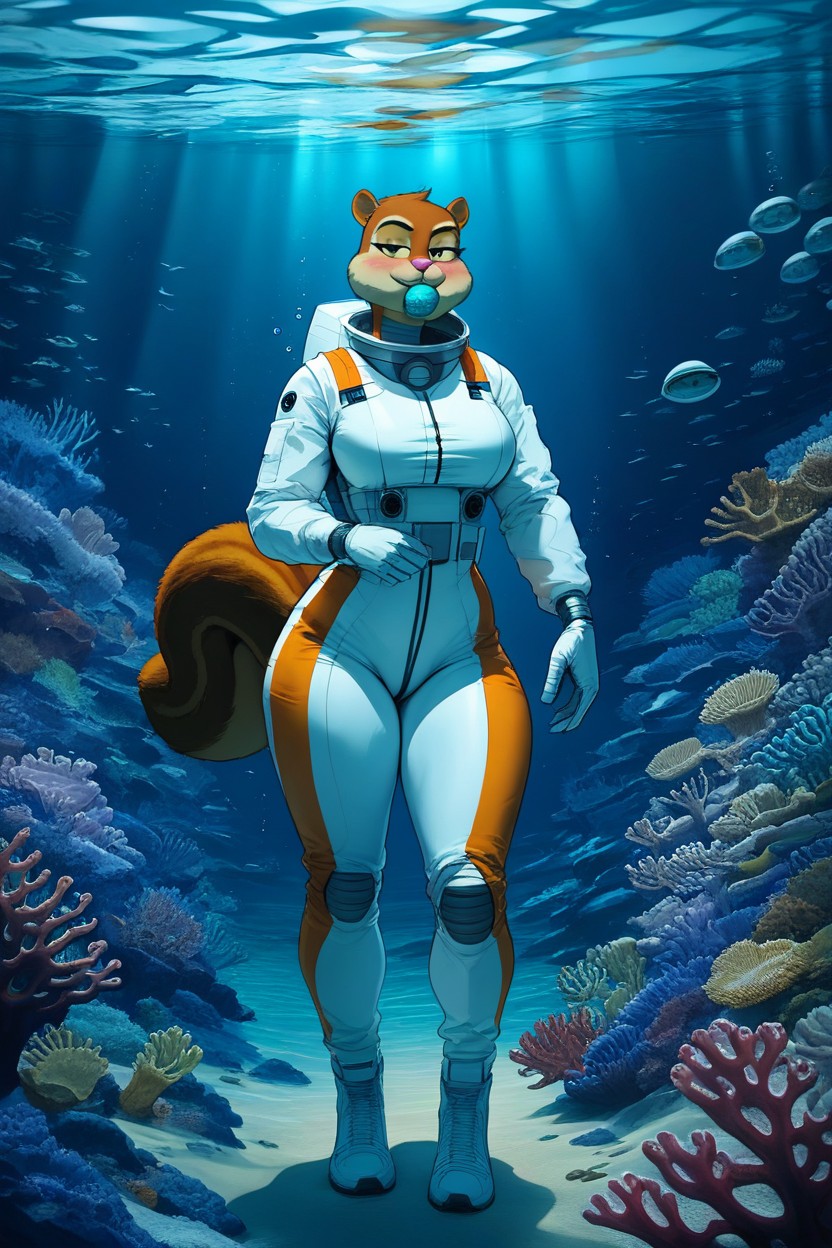 Ribs, Ocean, Bored Furry AI Porn