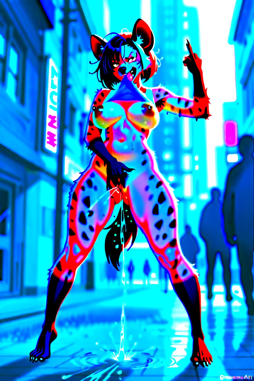 Anthro, Short Length, Puffy Nipples Furry AI Porn