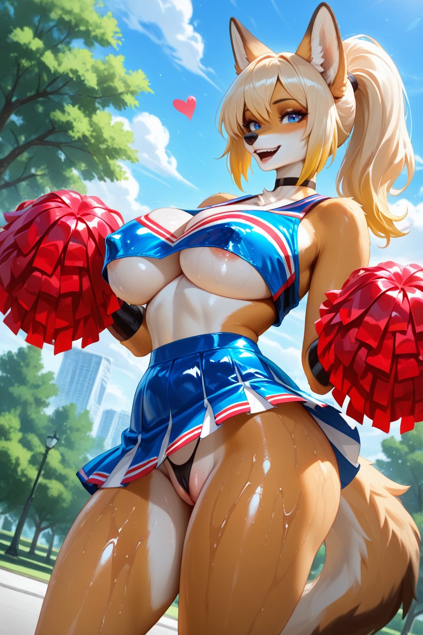Medium Ass, Medium Breast, Curvy Body Furry AI Porn