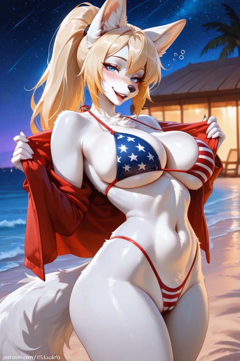 Body, Expression, Curvy Body Furry AI Porn