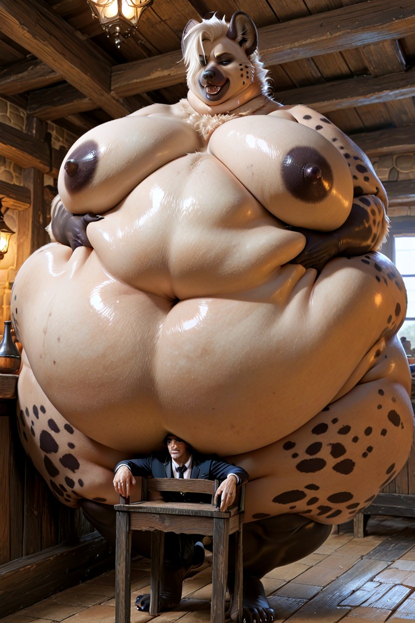 Immobile Obese Proportions, Extremely Obese, Extremely Obese Фурри AI порно