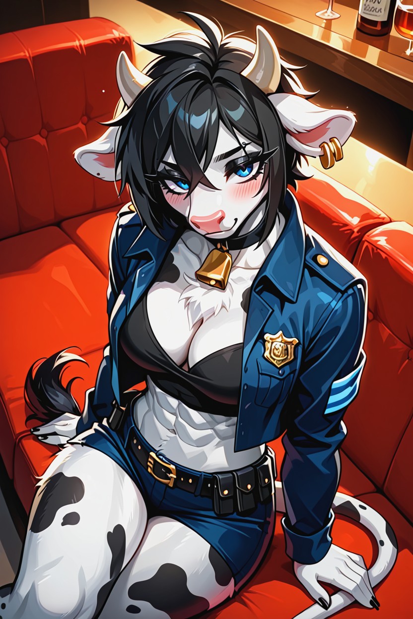 Looking At Viewer, Long Eyelashes, Looking Up Furry AI Porn