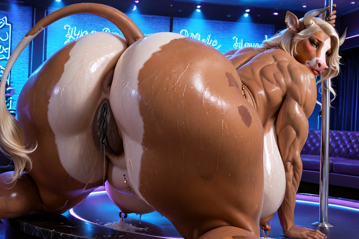 Belly Dancer, Huge Belly, Hip Dips Furry AI Porn