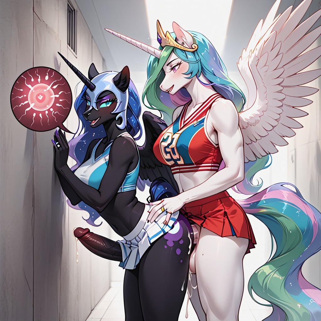 Naked, Spreading Wings, Sport Bra Furry AI Porn