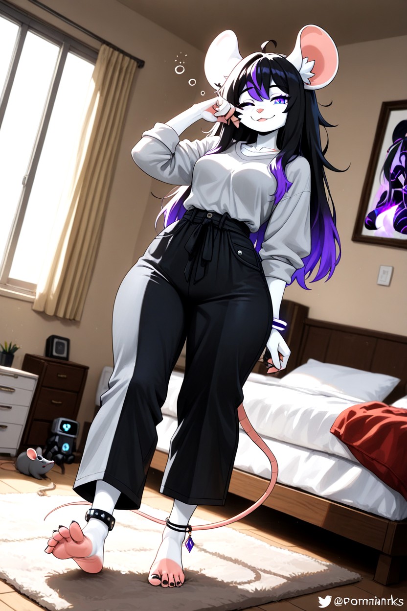 Has A Tired Smile, 18+, Sfw Furry AI Porn