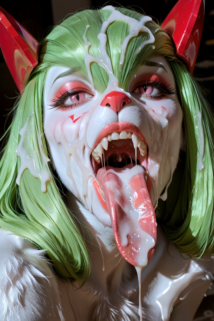 Furry, Close Up Mouth, Uvula Furry AI Porn
