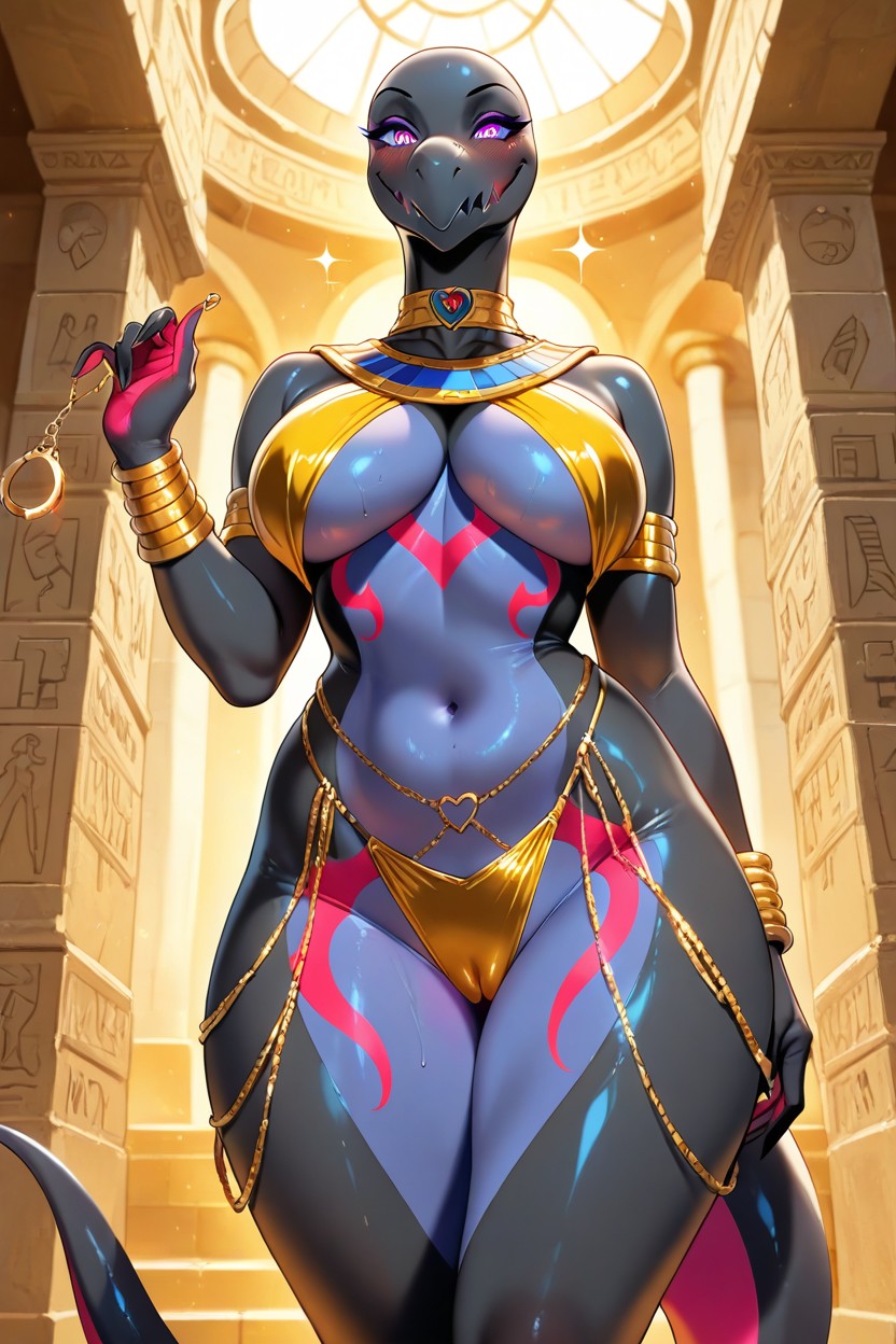 Cleopatra, Choker, Horny Furry AI Porn