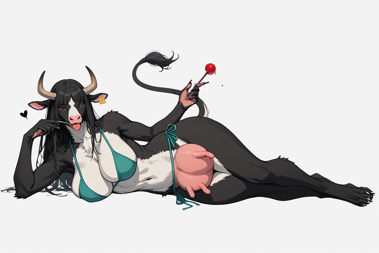 Soft Shading, Relaxed Pose, Udders Furry AI Porn