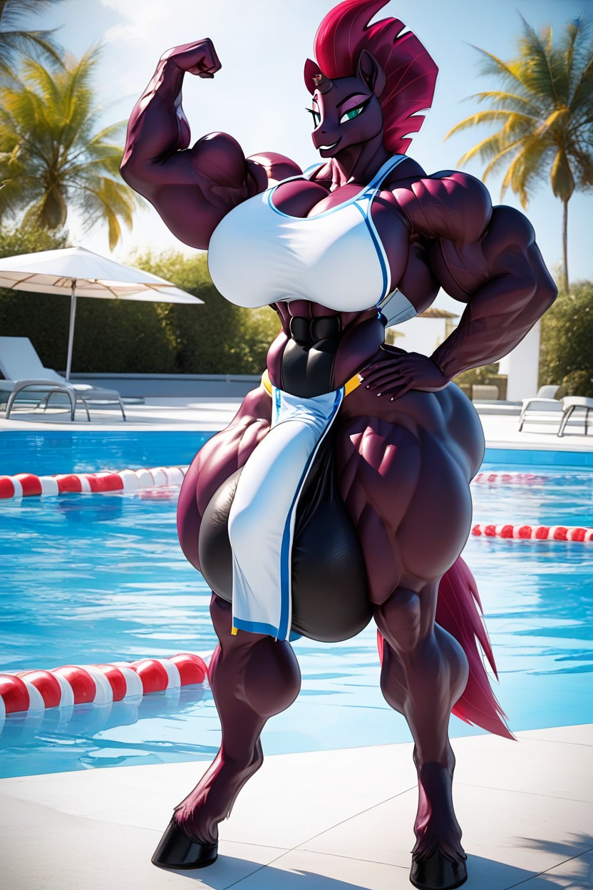 Extremely Muscular, Muscular, Hyper Sheath Furry AI Porn
