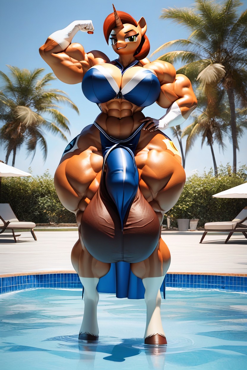 Tall Futanari, Long Legs, Medium Breast Furry AI Porn