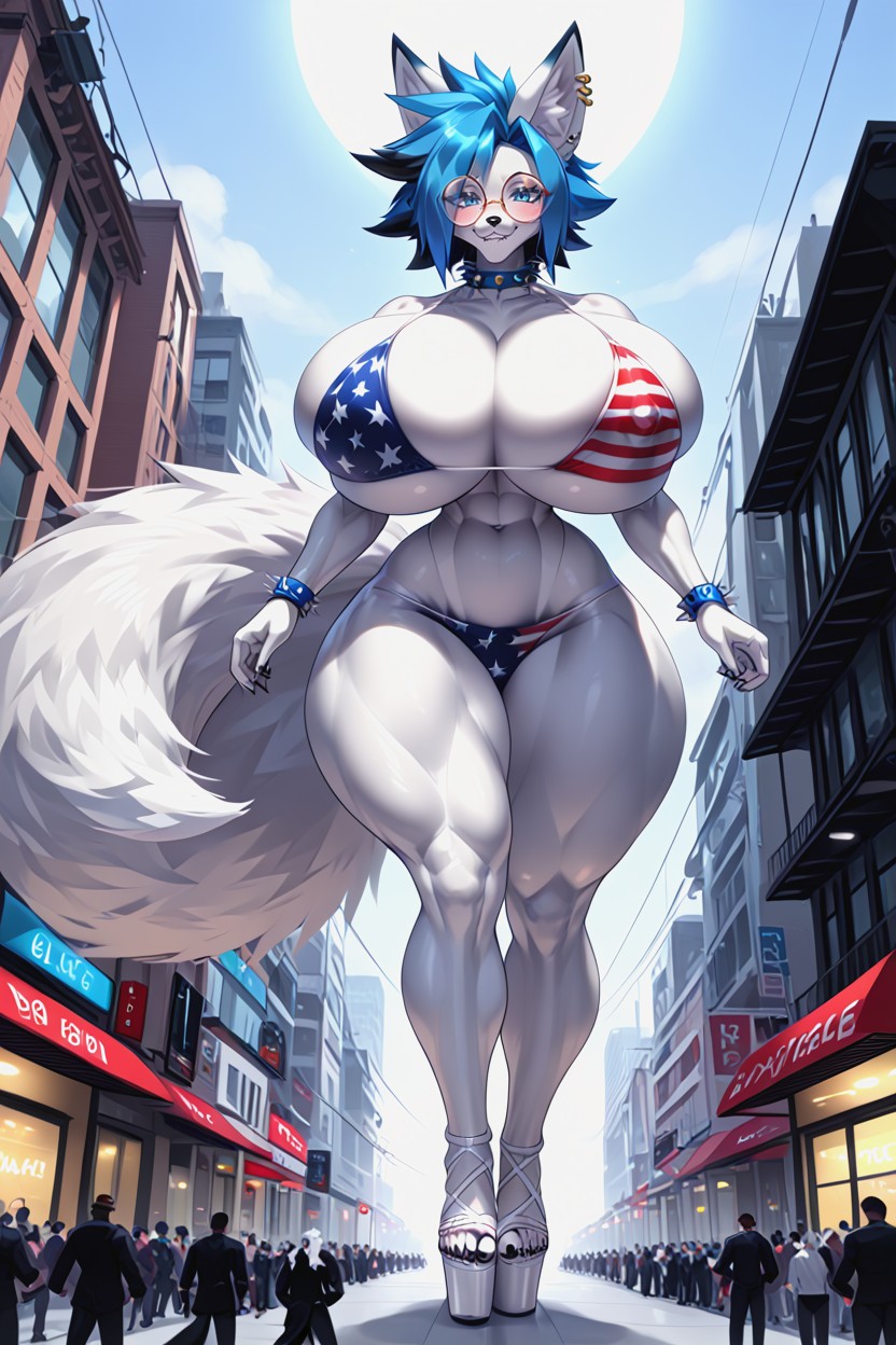 Macro, Rounded Ass, Tight Waist Furry AI Porn