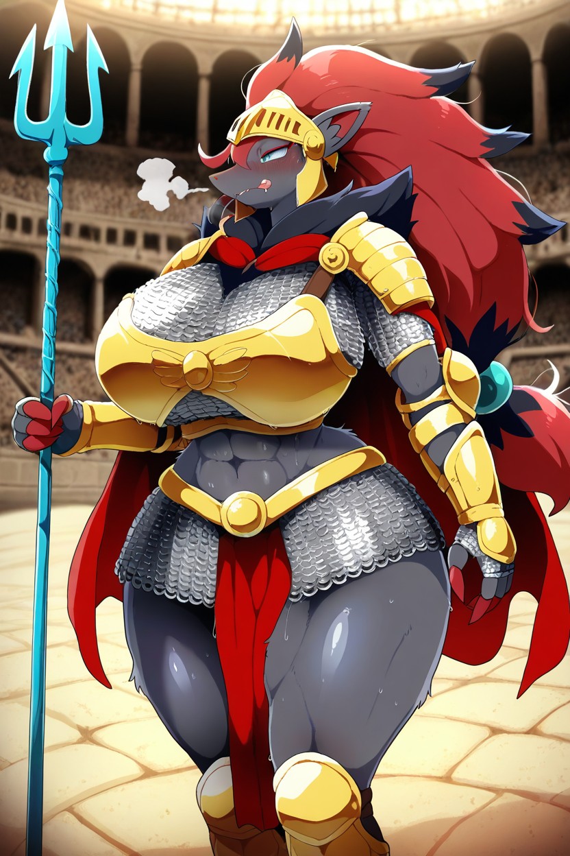 Dagasi Art Style, 30+, Zoroark By Pokemon Furry AI Porn