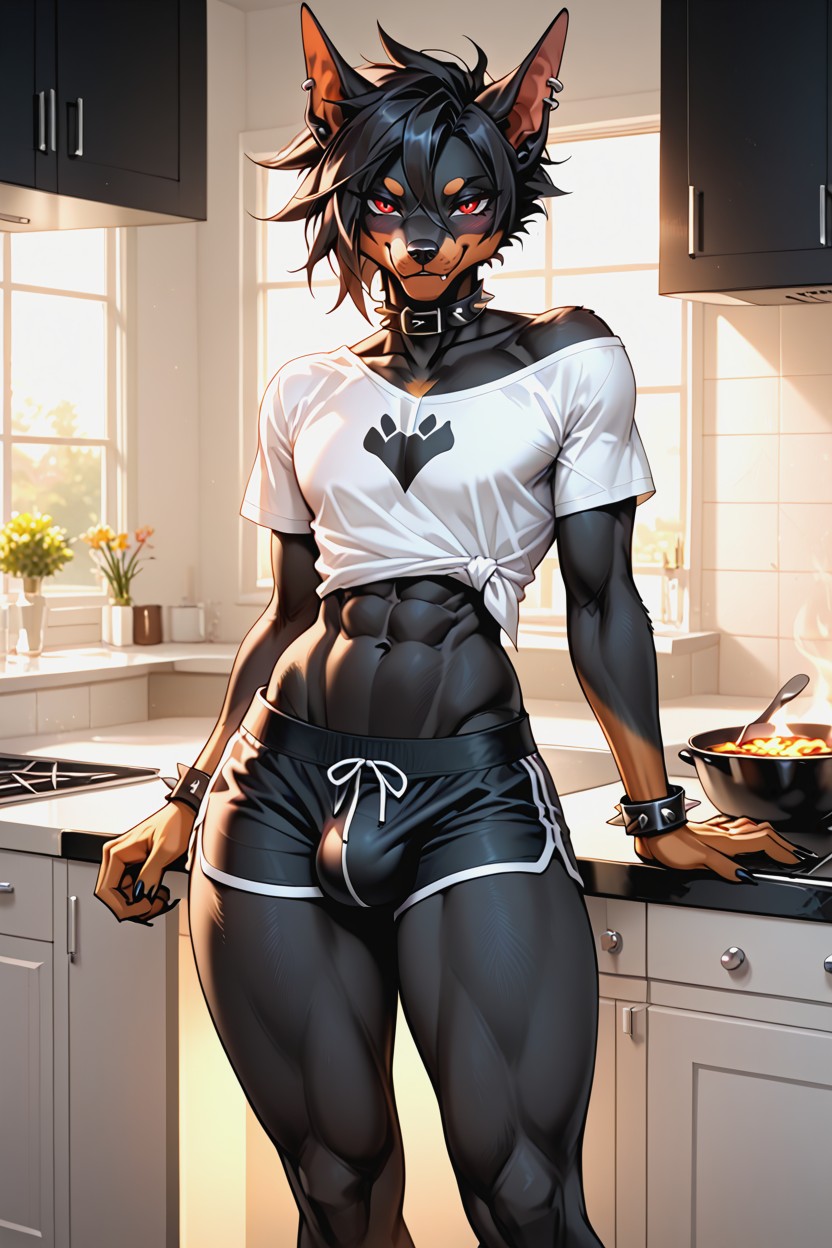 Pixie Hair, Kitchen, 18+ Furry AI Porn