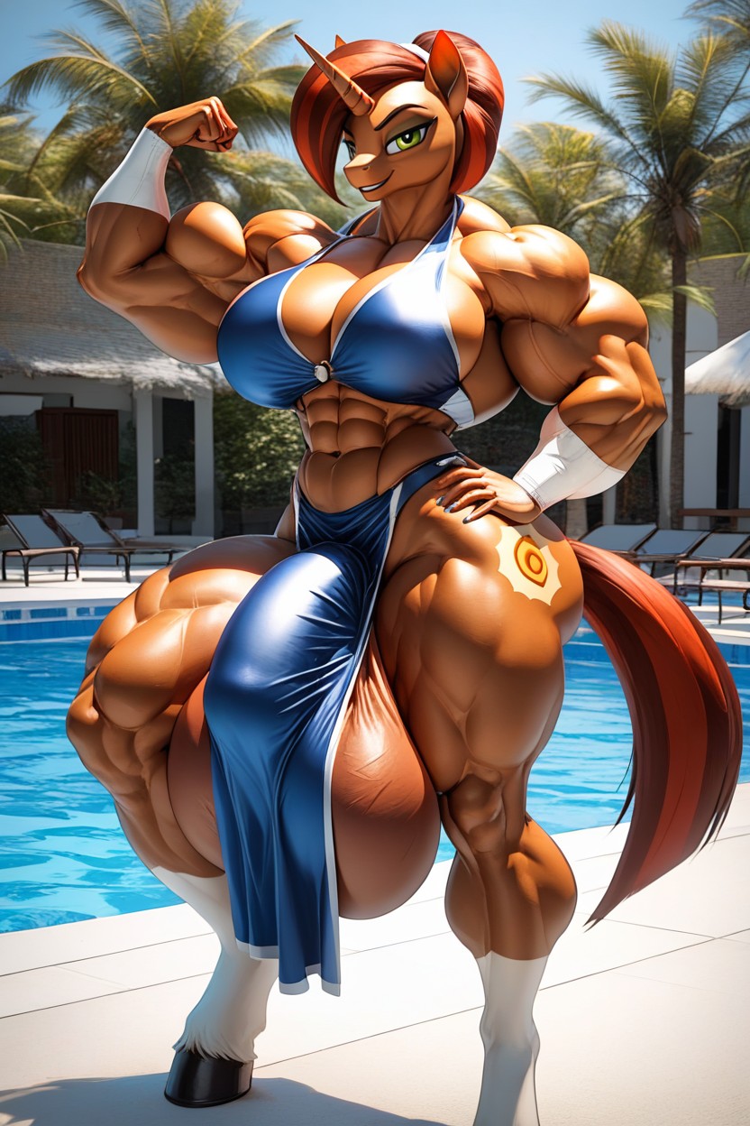 Model, Wide Hips, Loincloth Furry AI Porn