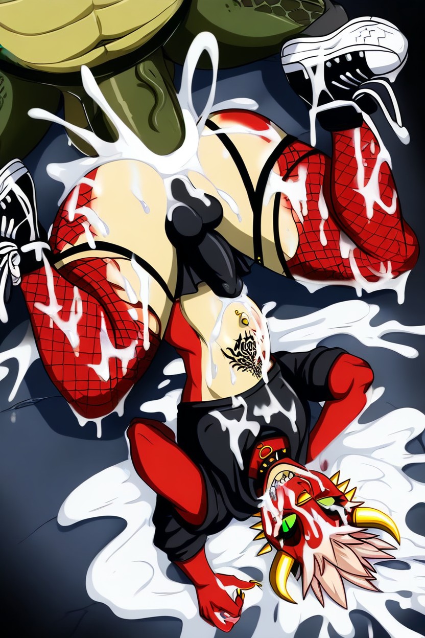 Excessive Cum, A Black Jockstrap, Anal Piledriver Furry AI Porn