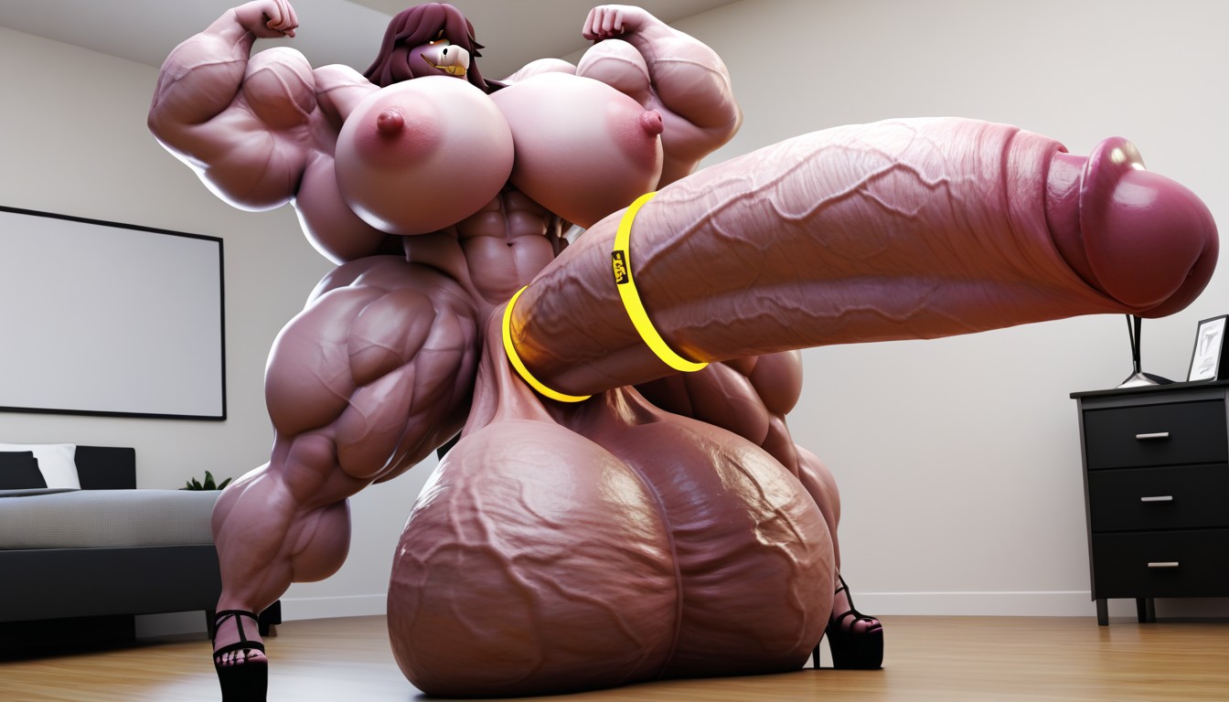 Erection Above Her Own Head, Thick Thighs, Gigic Ass Furry AI Porn