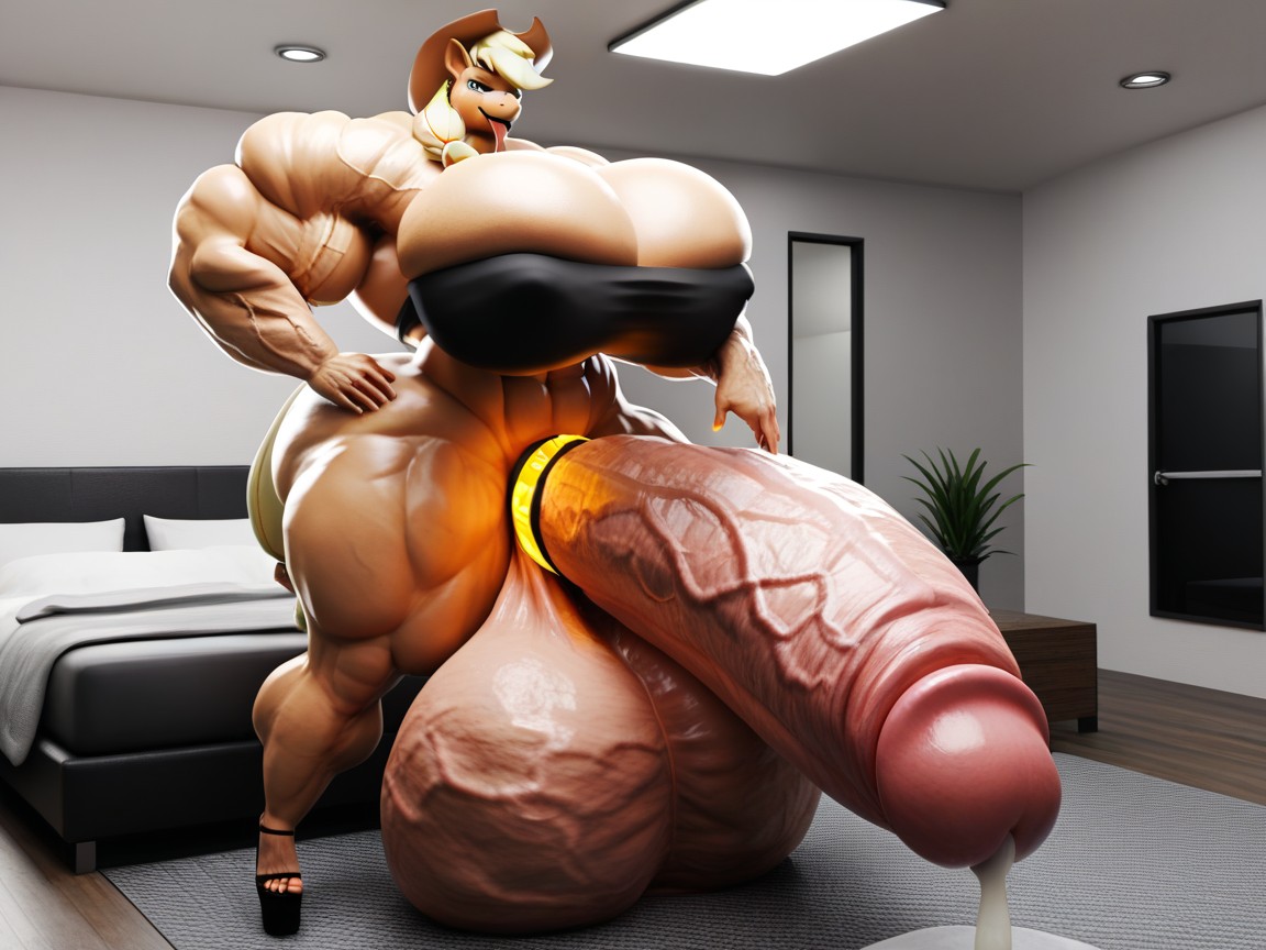 Massive Penis, Colossal Breast, Gigantic Testicles Furry AI Porn
