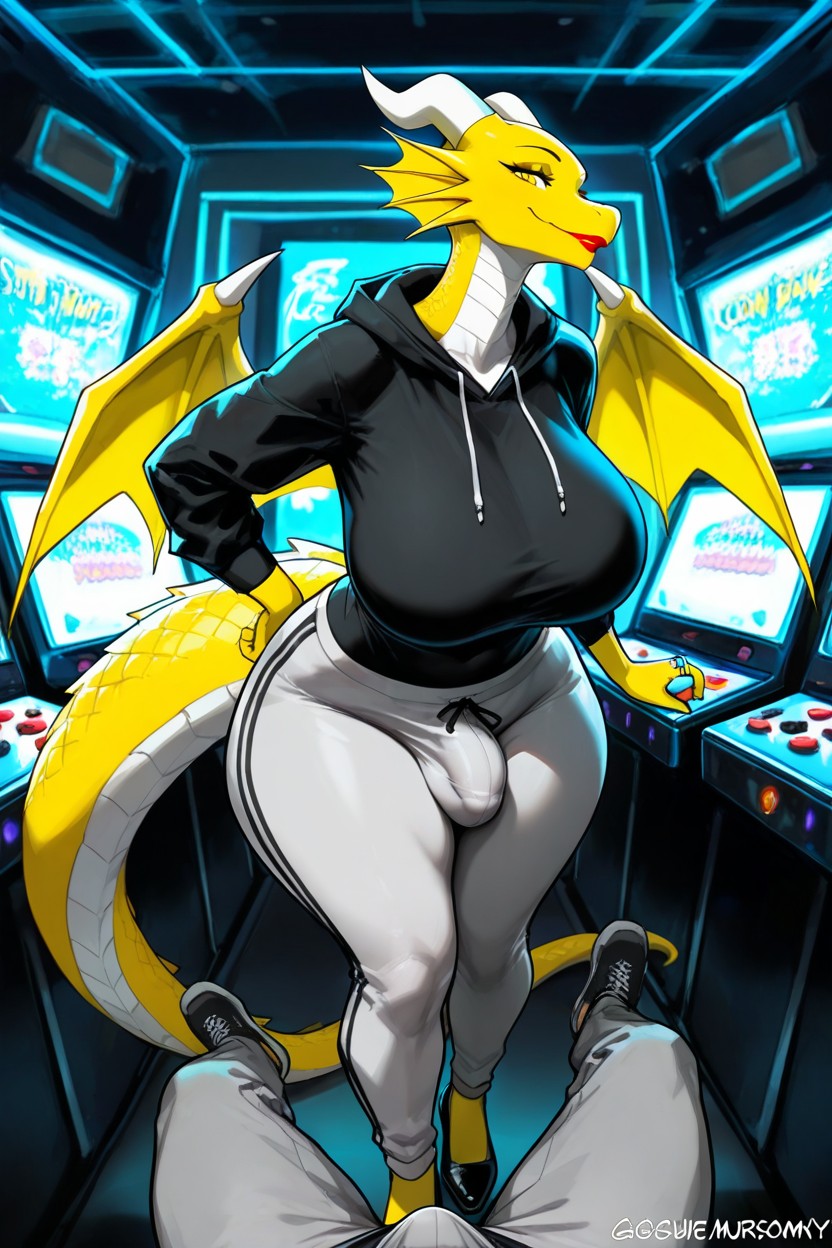 Futanari, Wedding Ring, Gorgeous Mushroom Style Furry AI Porn
