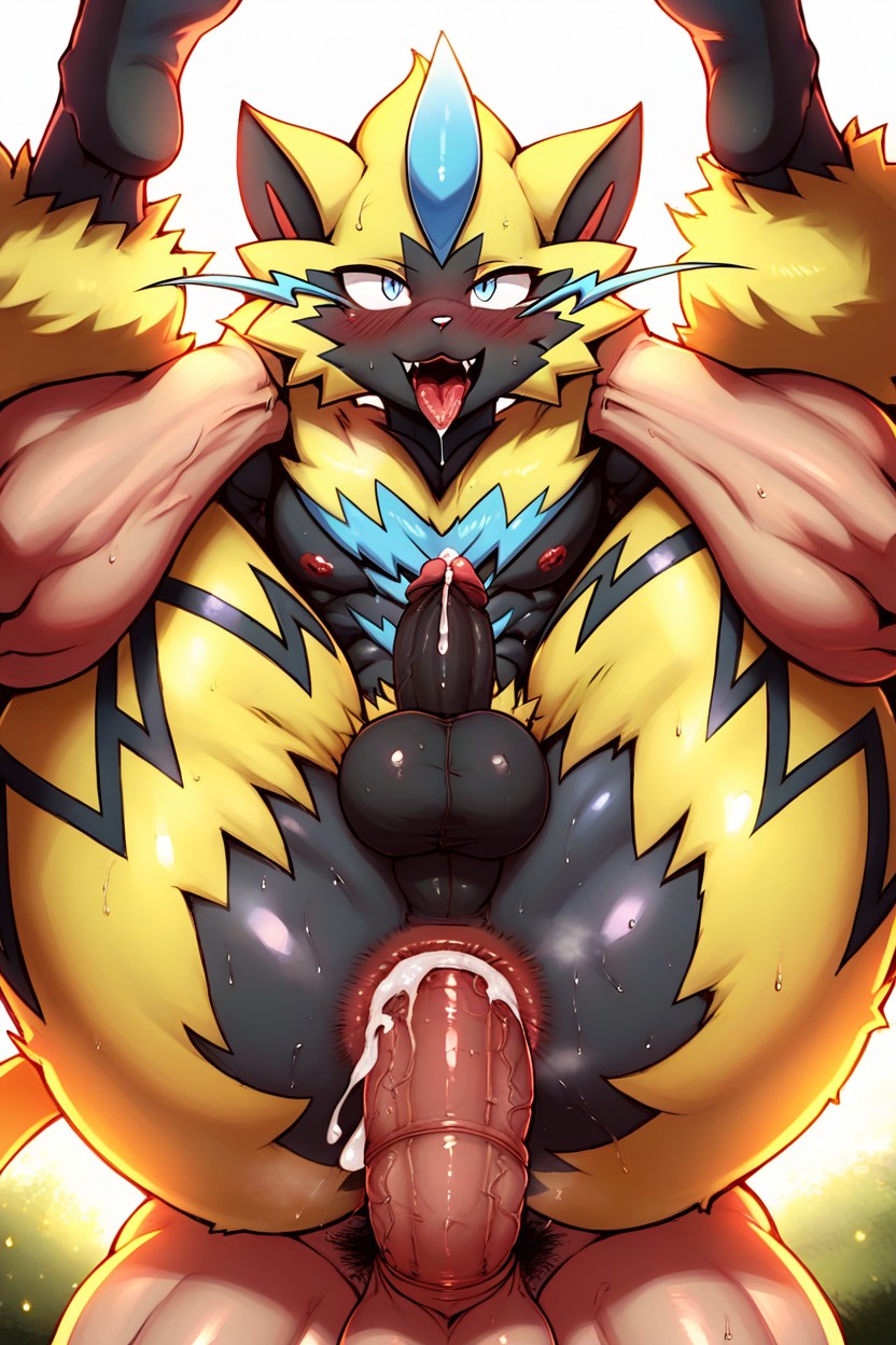 Gay Anal Sex, 2 People, Dripping From Anus Furry AI Porn