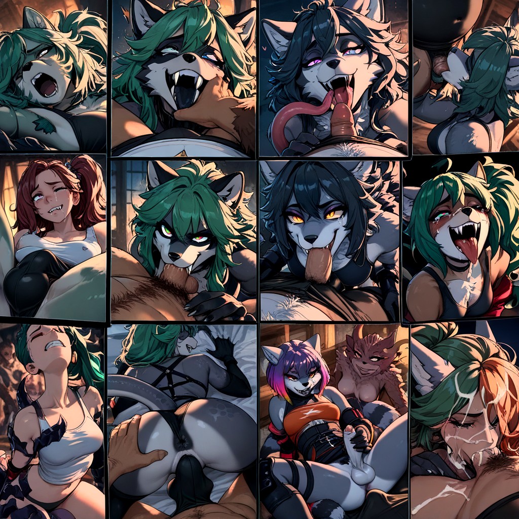 Sharp Fangs, Kobold, Fit Furry AI Porn
