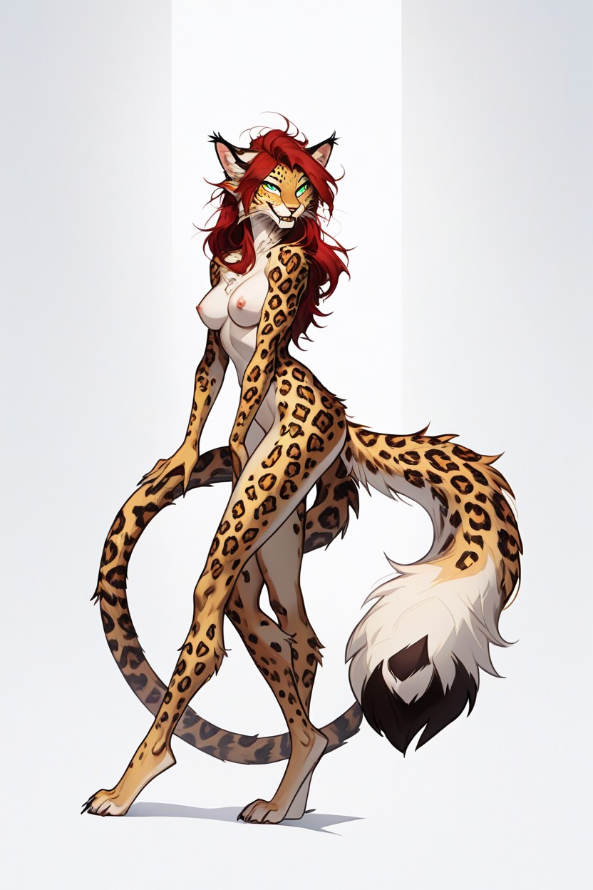 Charming, Naked, Full Body Furry AI Porn