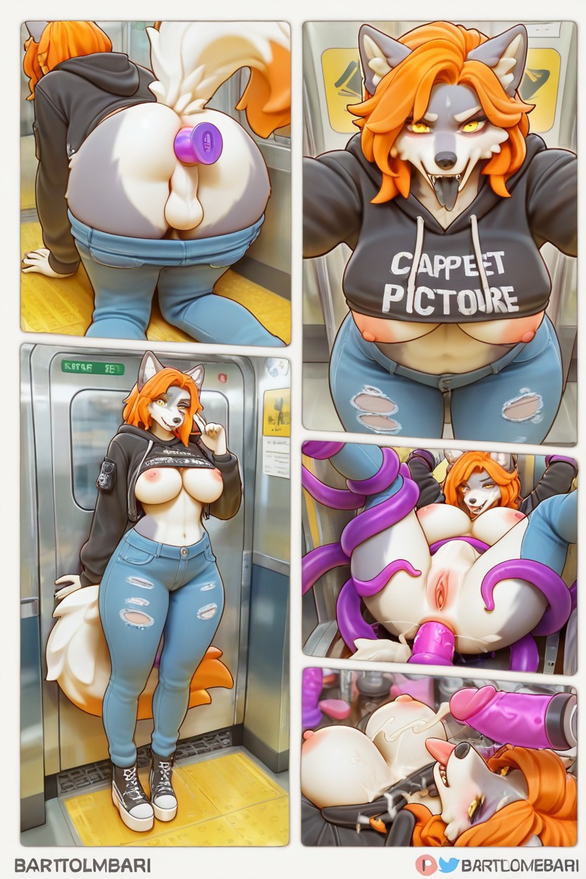 Puffy Anus, Dildo Collection, Balls Furry AI Porn