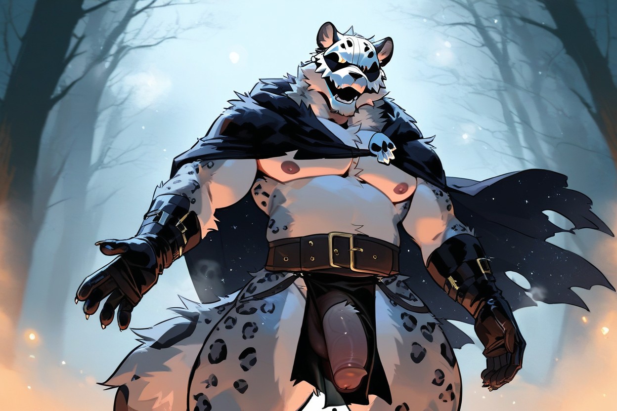 No Pants, Flaccid Penis, Ghost Furry AI Porn