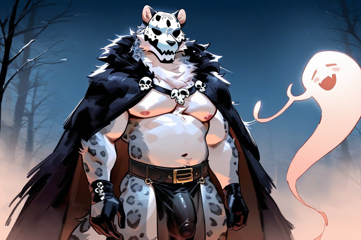 Flaccid Penis, Ghost, 18+ Furry AI Porn