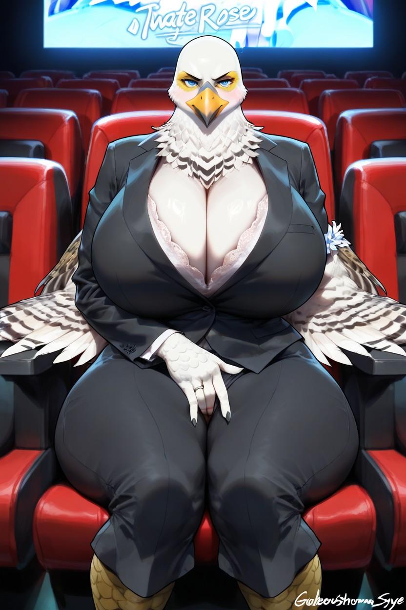 50+, Bald Head, Blue Eyes Furry AI Porn