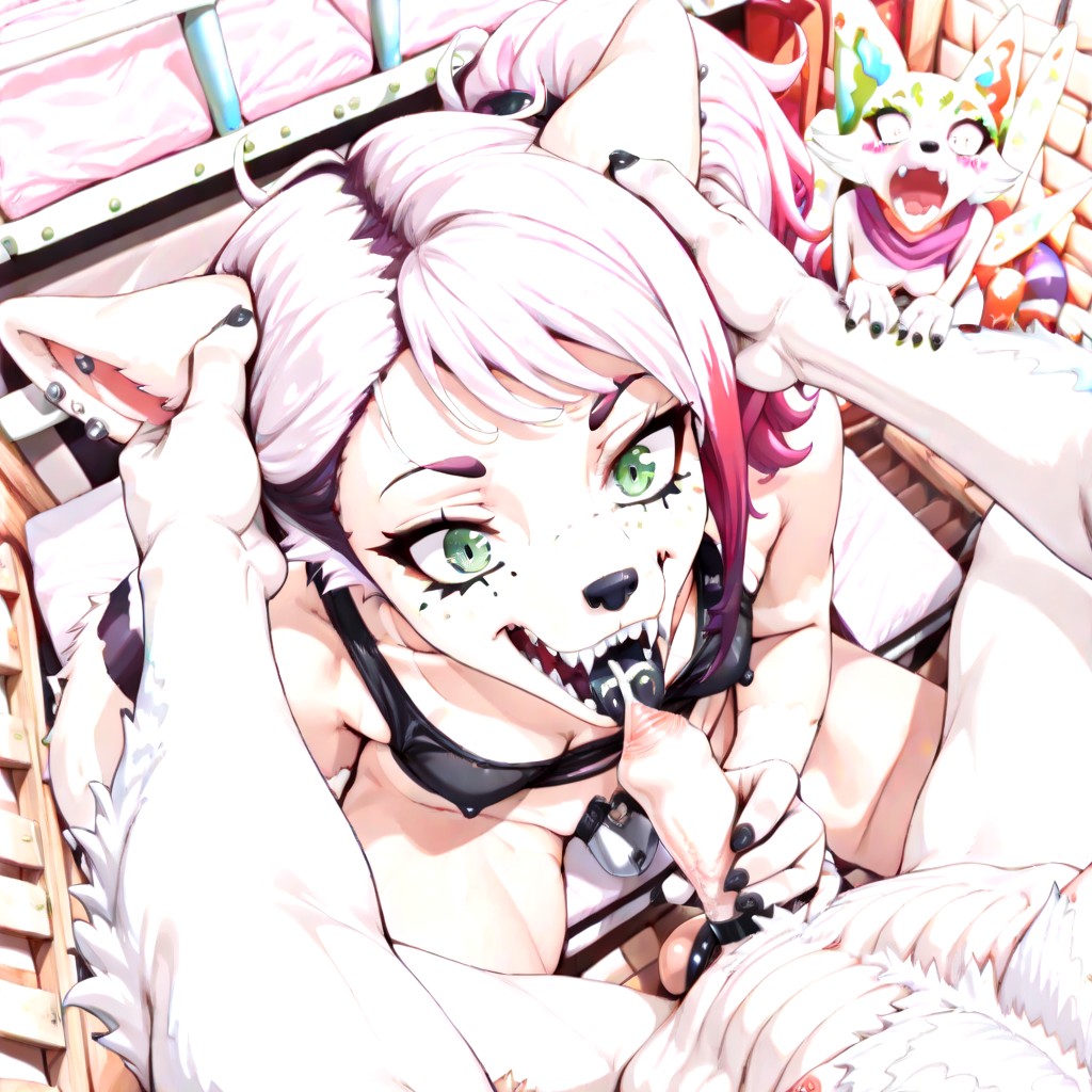 Abs, Oral Sex, Many Piercings Furry AI Porn