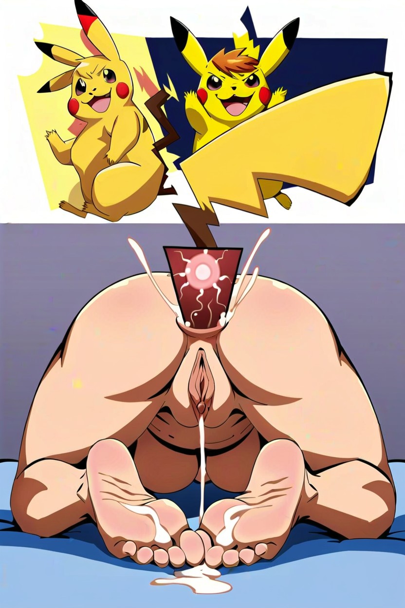 Visible Clean And Ultra Pristine, Perfect Anatomy, Excessive Sperm Leakage From Vagina Furry AI Porn