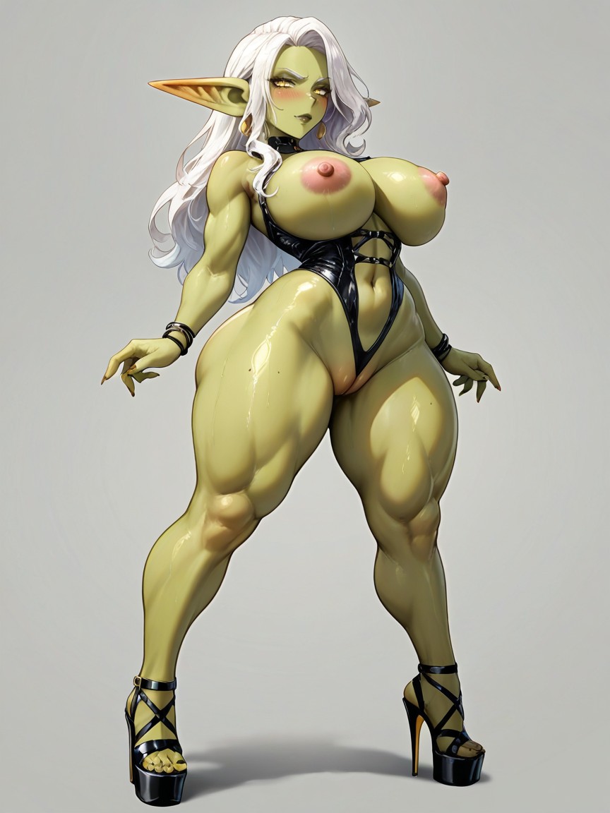 Sexy Appearance, Sexy Body, Yellow Eyes Porno IA Furry