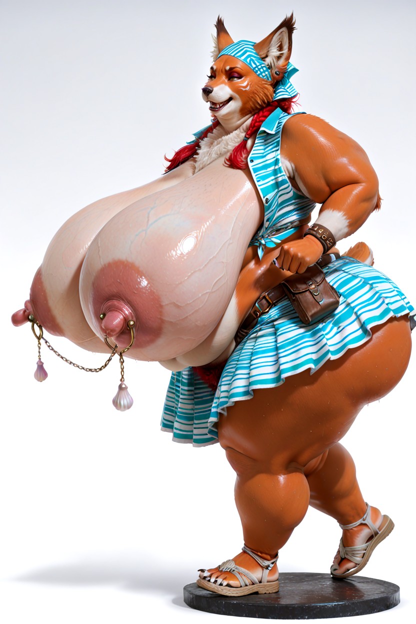 Hyper Pubic Hair, Running, No Extra Decorative Background Furry AI Porn