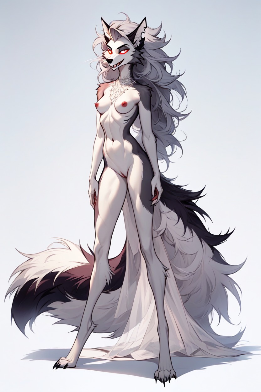 Pointy Ears, Detailed Eyes, Loona Porno IA Furry