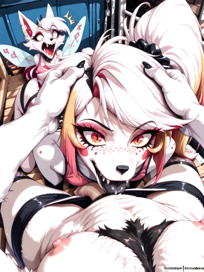 Cum In Mouth, Hands On Head, Surprised Furry AI Porn
