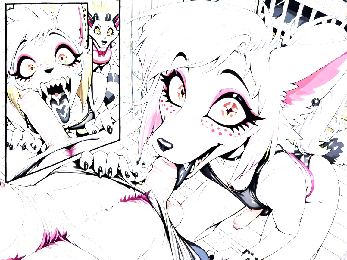 Scaled Sparkling Fur Skin, Fantasy, Massive Cumshot Furry AI Porn