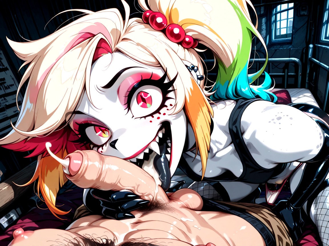 Fangs, Cock Jewelry, Phimosis Furry AI Porn