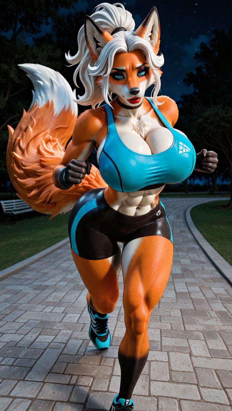 Fox, Legs Spread, 18+ Furry AI Porn