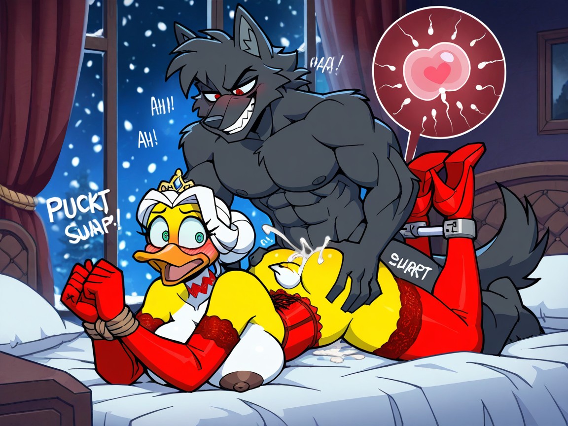 Doggystyle, Cum Covered, Massive Cock Pornografia peluda com IA