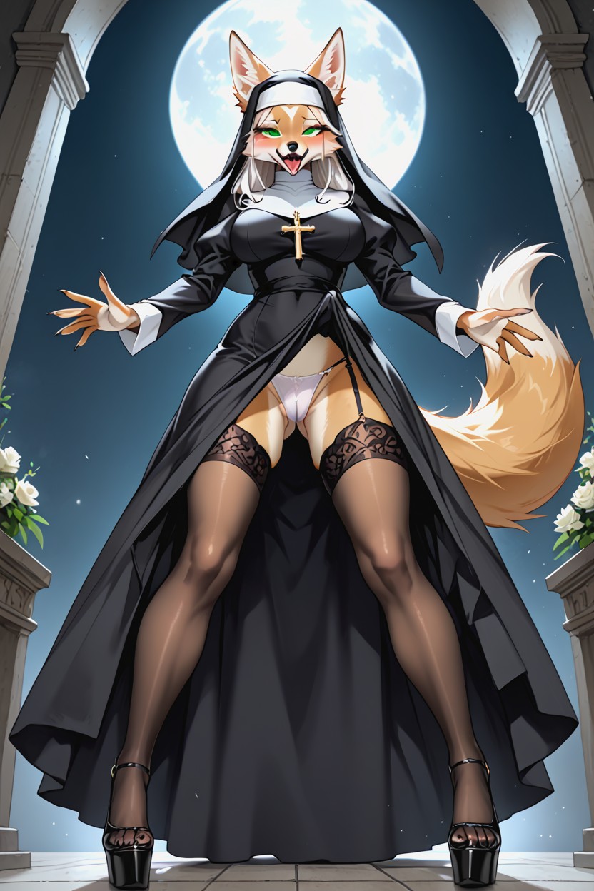 Pixie Hairstyle, Bubble Butt, Religieuse Porno IA Furry