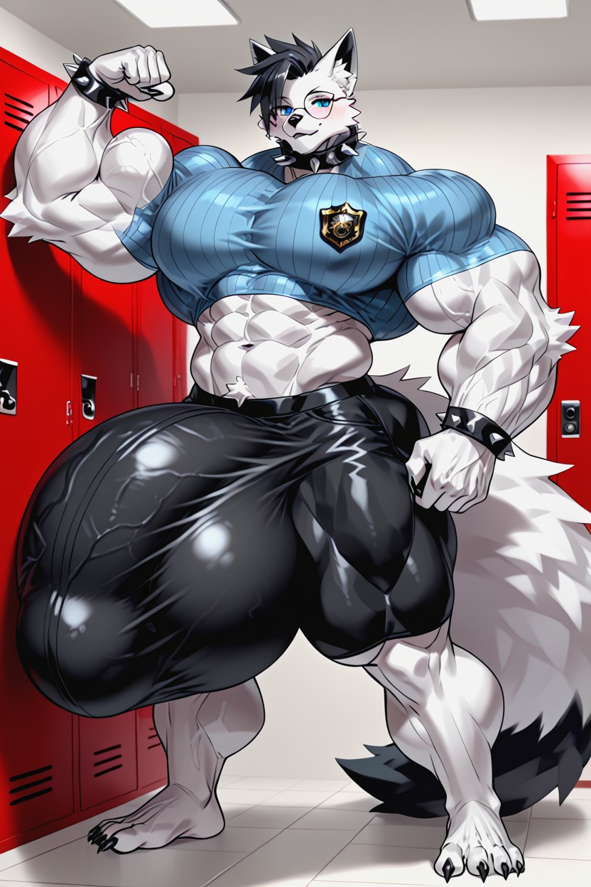 Enormous Colossal Long Penis Bulge, V-abs, 18+ Furry IA