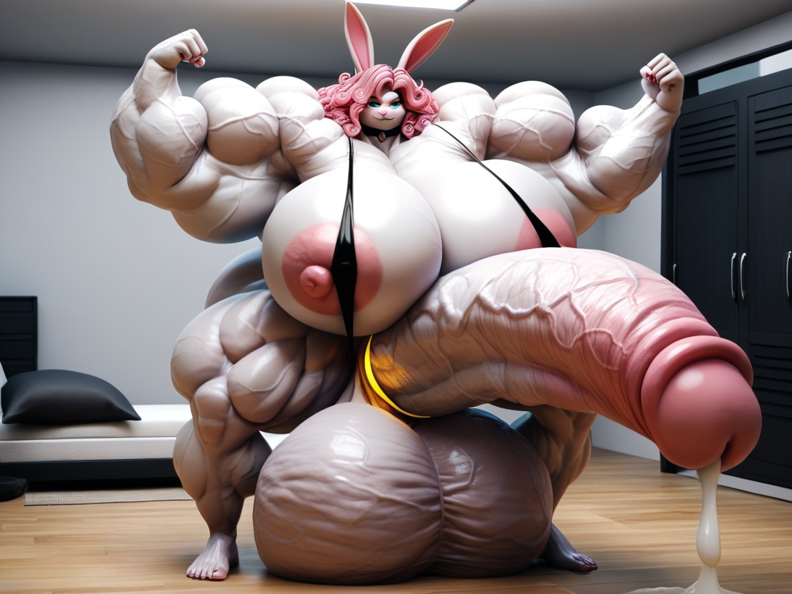 Saggy Balls, Fat Cock, Penis Longer Than Body Furry AI Porn