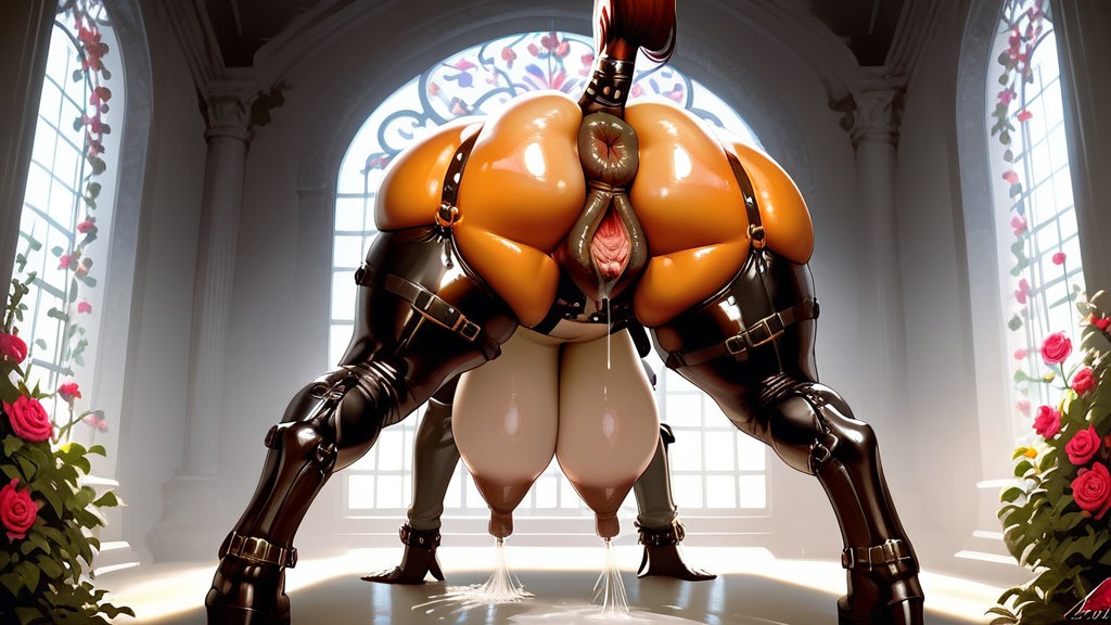Spread Pussy, Large Nipples, Mirador Furry IA