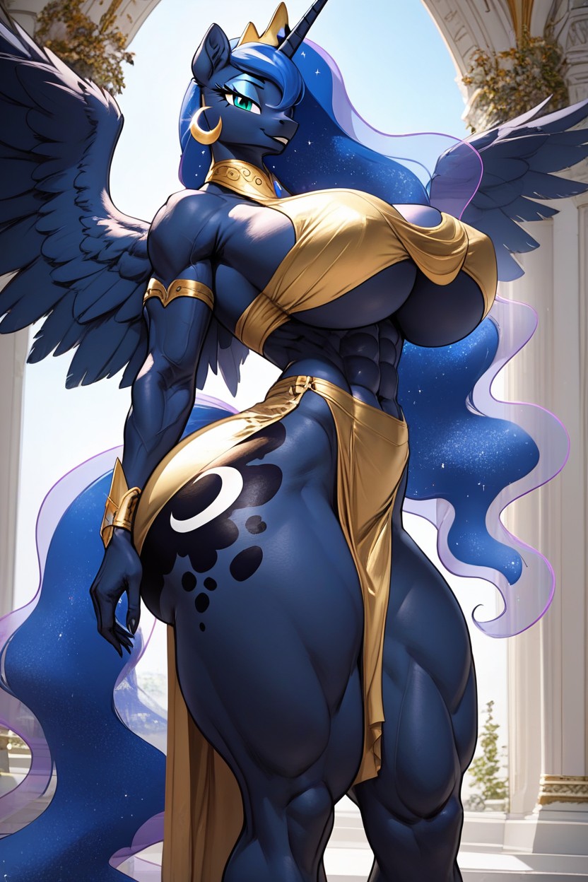 Gold Earrings, Fit, Fit Furry AI Porn