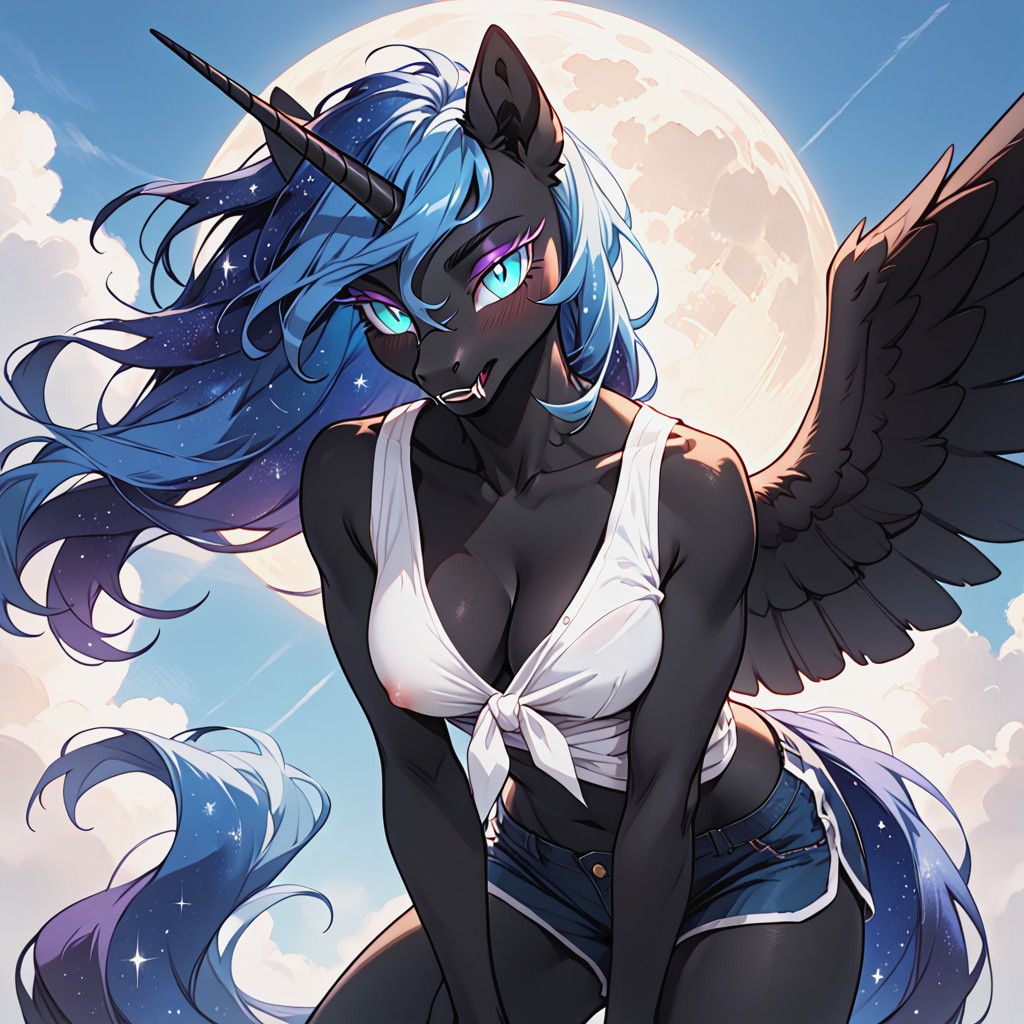 Fangs, Front View, Pony Ears Furry AI Porn