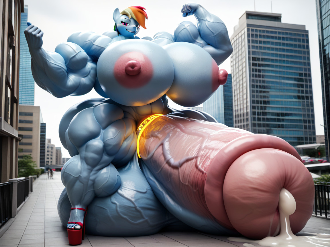 Waist, Penis Longer Than Body, Extremely Thick Penis Furry AI Porn