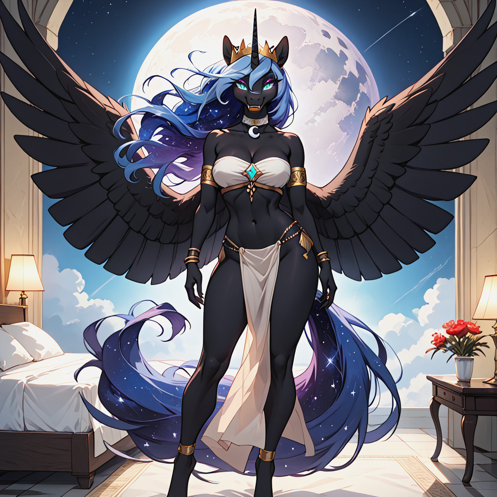 Pony Ears, Bedroom Eyes, Blushing Furry AI Porn